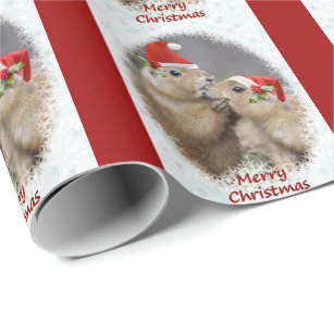 Christmas Kiss Wrapping Paper - Christmas