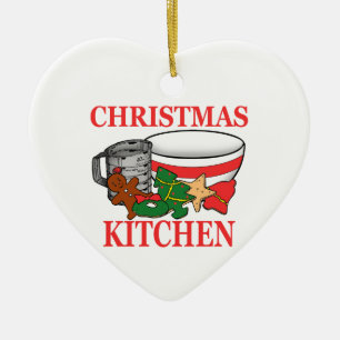 christmas kitchen ceramic ornament