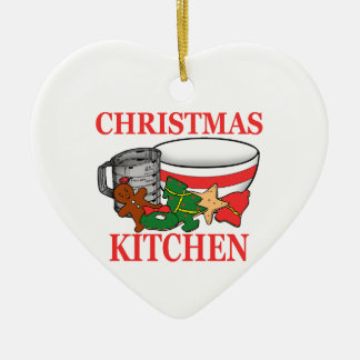 christmas kitchen ceramic ornament
