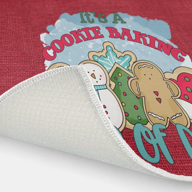  Christmas kitchen cookie baking gingerbread Outdoor Rug (Outdoor)