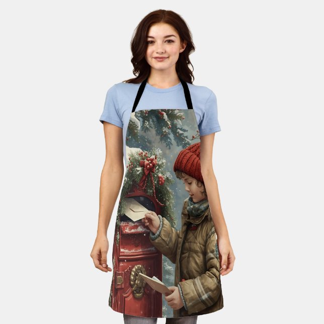 Christmas kitchen cozy festive cooking wear apron (Worn)