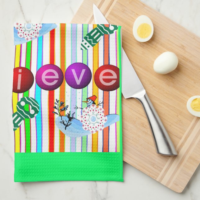 Christmas Kitchen Towels (Quarter Fold)