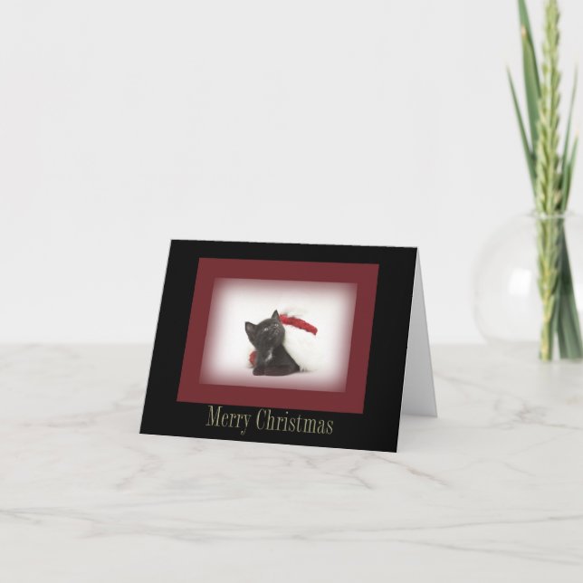 Christmas Kitten Card (Front)