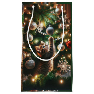 Christmas Kitten Gift Bag