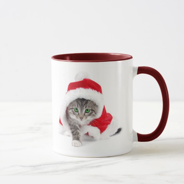 Christmas Kitten Mug (Right)