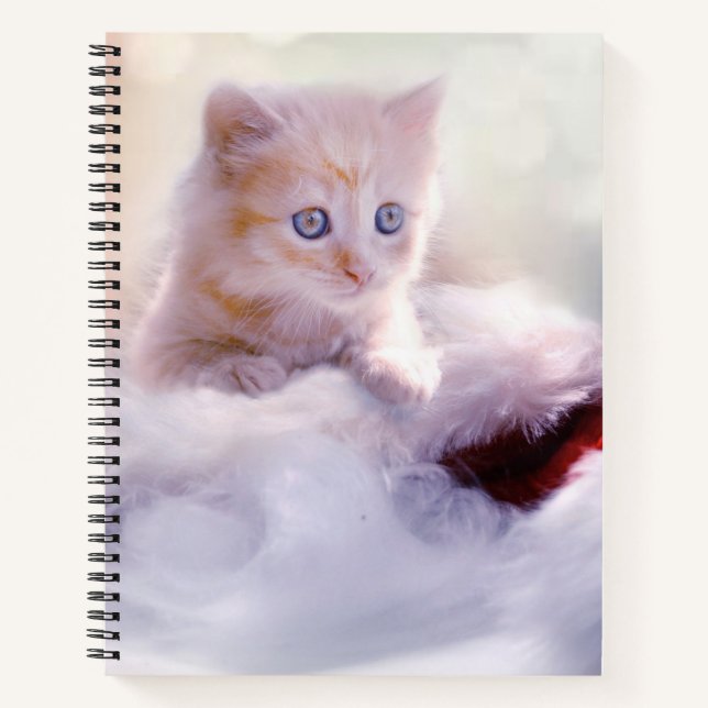 Christmas Kitten Notebook (Front)