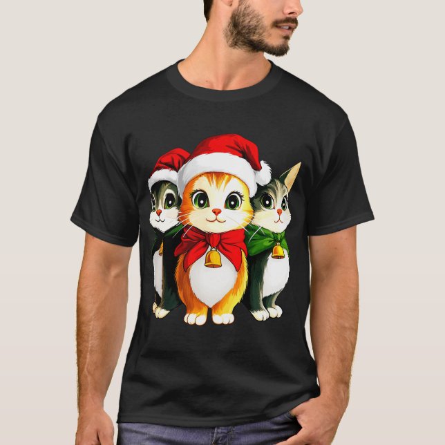 Christmas kitten T-Shirt (Front)