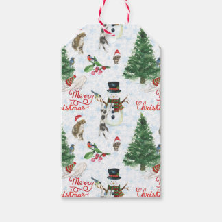 Christmas Kittens and Snowmen Gift Tags