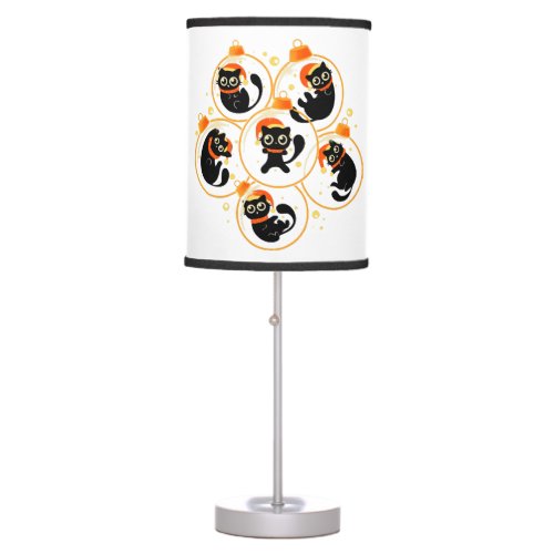 Christmas Kittens _ cute xmas cats Table Lamp