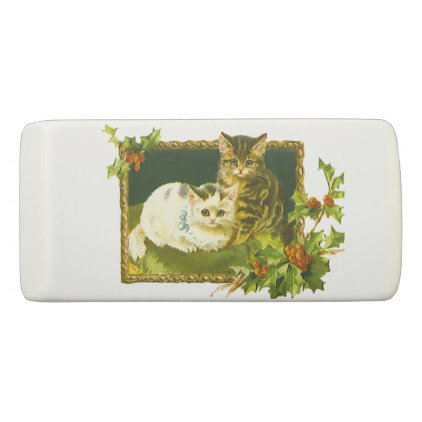 Christmas Kittens Eraser