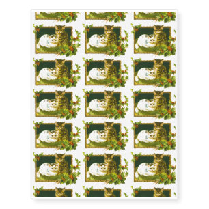 Christmas Kittens Fun Christmas Party with Kids Temporary Tattoos