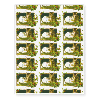 Christmas Kittens Fun Christmas Party with Kids Temporary Tattoos