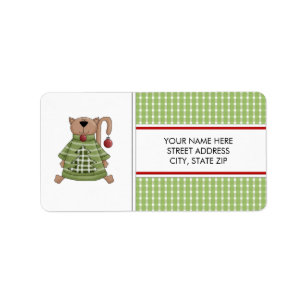 Christmas Kitty Address Mailing Labels