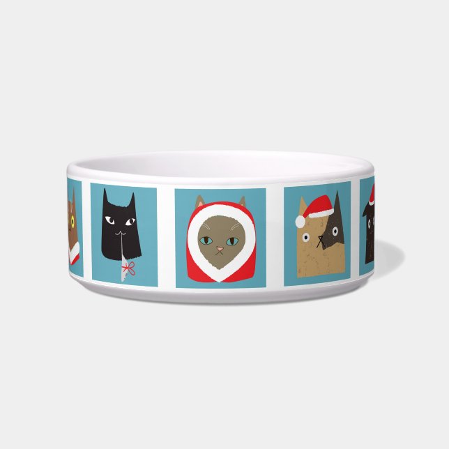 Christmas Kitty Cats Bowl (Front)