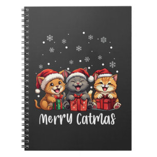 Christmas Kitty Cats Merry Catmas Notebook