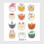 Christmas Kitty Cats Sticker<br><div class="desc">Cute Christmas kitty cats to perk up your decorations,  cards and gifts.</div>