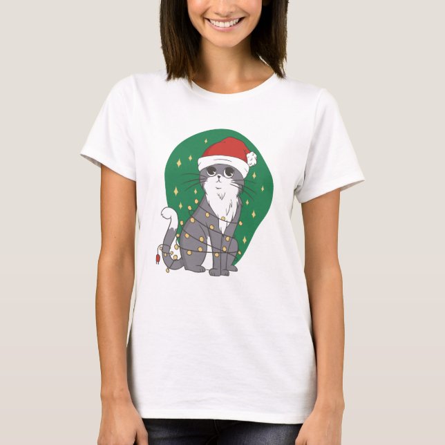 Christmas Kitty T-Shirt (Front)