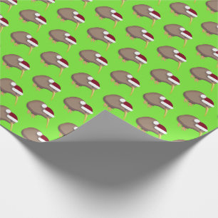 Christmas Kiwi Wrapping Paper