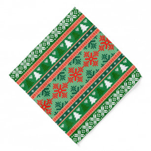 Christmas Knit Bandana