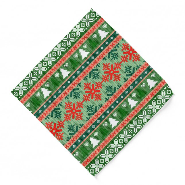Christmas Knit Bandana (Front)
