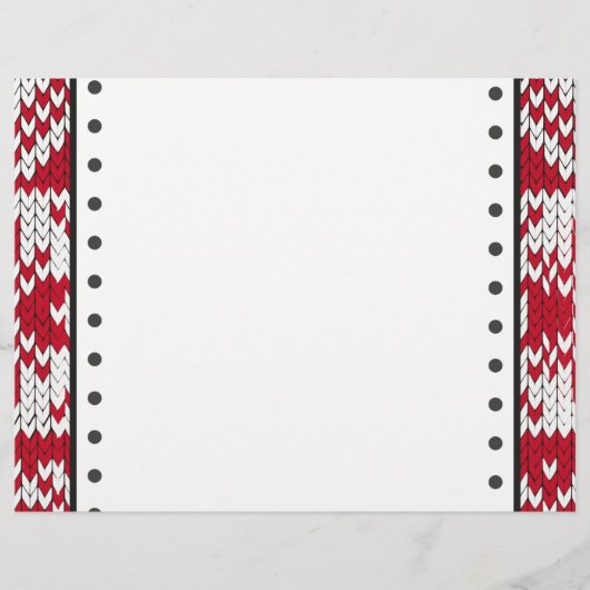 Christmas knitted pattern (Front)