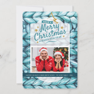 Christmas Knitted Photo Holiday Card