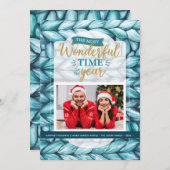 Christmas Knitted Photo Holiday Card | Zazzle