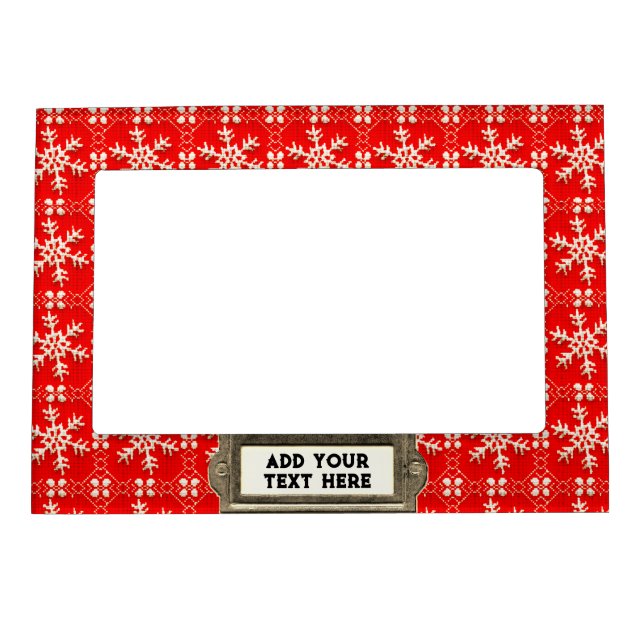 Christmas Knitting Magnetic Frame (Front)