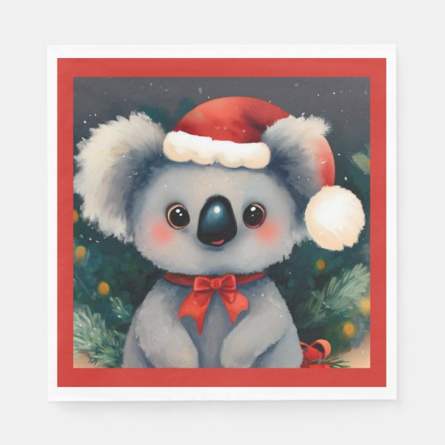 Christmas Koala 1 Napkins (Front)