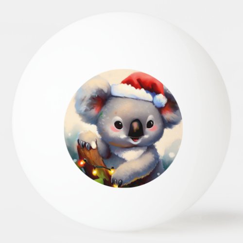 Christmas Koala 2 Ping Pong Ball