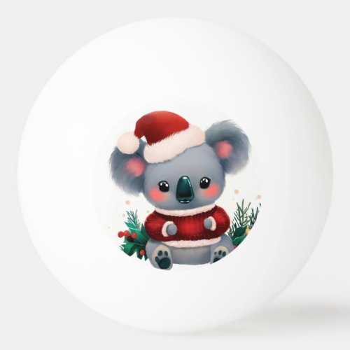 Christmas Koala 3 Ping Pong Ball