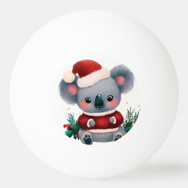 Christmas Koala (3) Ping Pong Ball (Front)