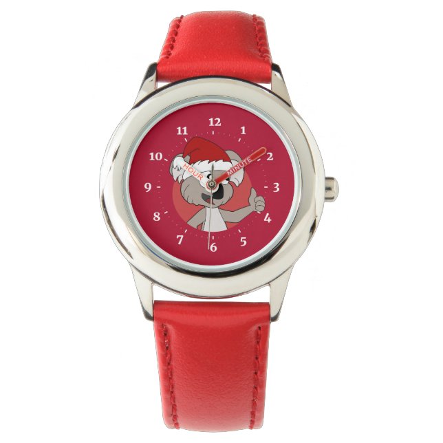 Christmas koala cartoon   watch (Front)