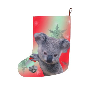 Christmas Koala Christmas Stocking by ErikaKai at Zazzle