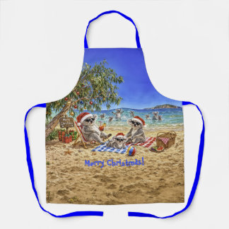 Christmas Koalas at the beach Apron