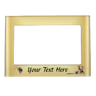 Christmas Koalas on Candy Cane Magnetic Frame