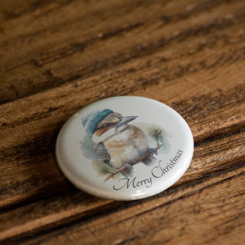 Christmas Kookaburra customizable Button