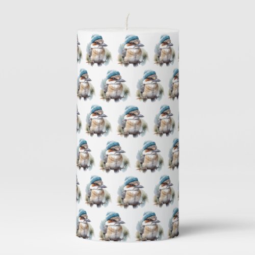 Christmas Kookaburra Pillar Candle