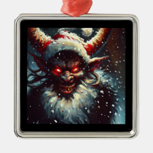 Christmas Krampus 1 Metal Ornament