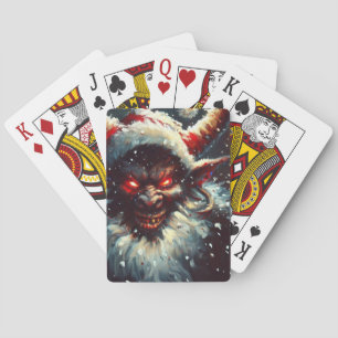 Christmas Krampus (1) Poker Cards