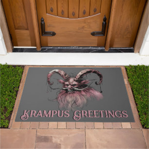 Christmas Krampus Doormat
