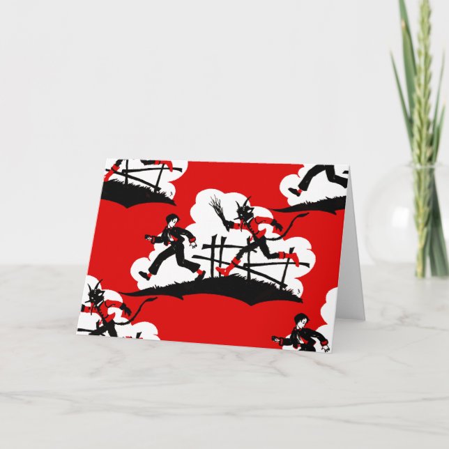 christmas krampus holiday card (Front)