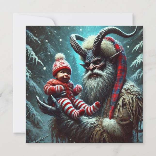 Christmas Krampus Holiday Card (Front)