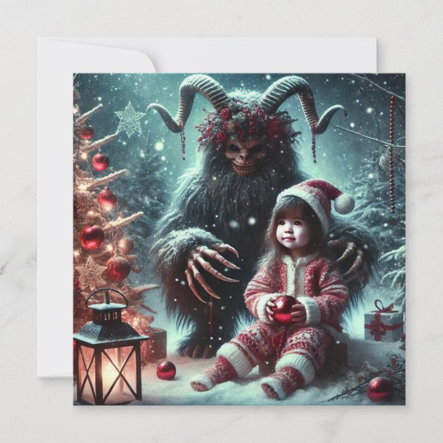 Christmas Krampus Holiday Card (Front)