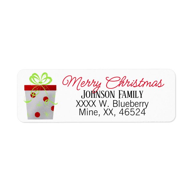 Christmas Label (Front)