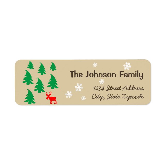 christmas label (Front)