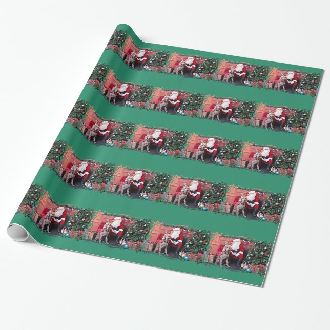 Christmas - LabraDoodle - Gabe Wrapping Paper (Unrolled)