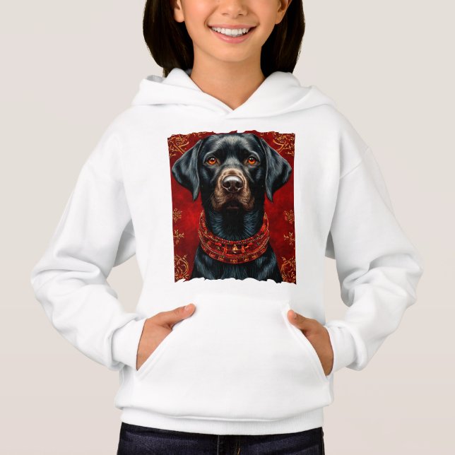 Christmas labrador dog hoodie (Front)