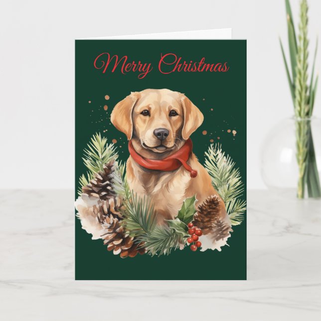 Christmas Labrador Holiday Card (Front)