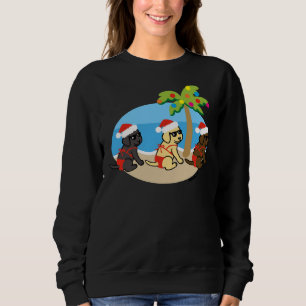 Christmas Labrador Retriever Bikini Girls Sweatshirt